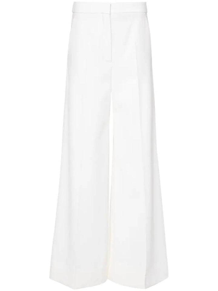 high-waisted wide-leg trousers