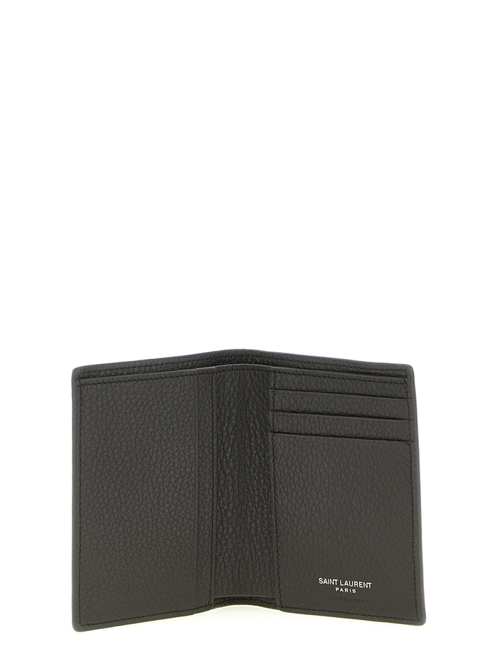 Saint Laurent Tiny Cassandre Wallets and Card Holders - Brown | 9cd34af4c6c72aae13b43bb49944f3cb85c59fb9