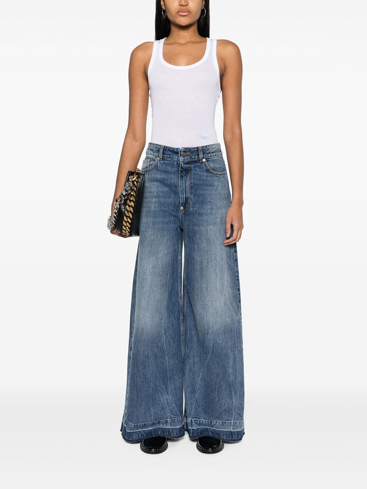 Wide leg jeans