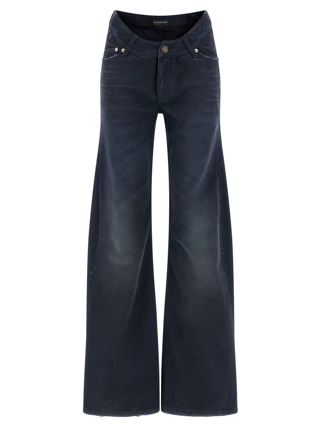 Balenciaga Curved Waist Jeans - Blue | 92dba848b62a6e977df7ba861f8e389aefc3c943