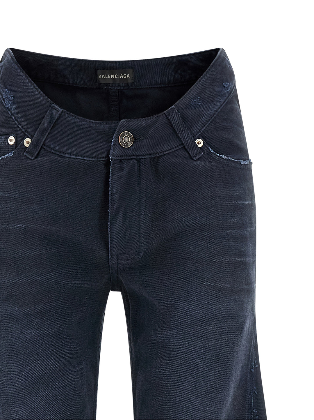 Balenciaga Curved Waist Jeans - Blue | 51583b2c710aaedaf1d19f786b4df89c71b51200