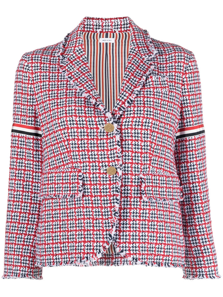 Checked tweed jacket