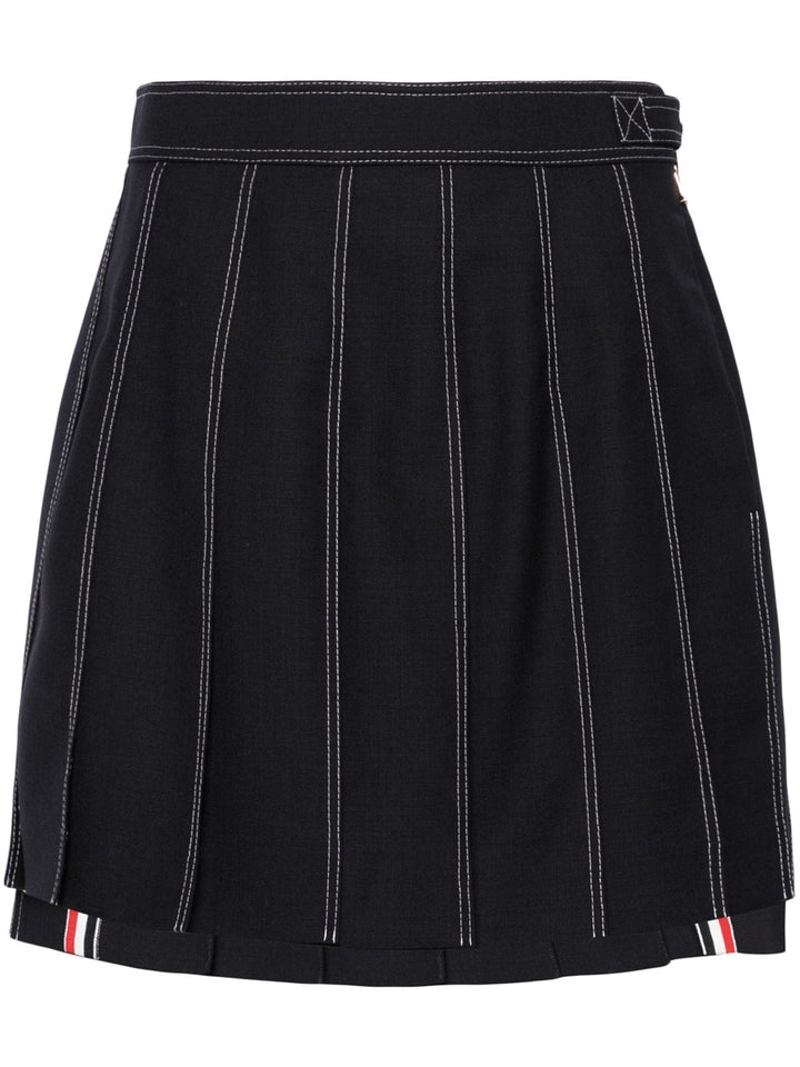 Fresco pleated mini skirt