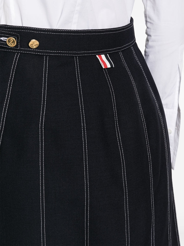 Fresco pleated mini skirt