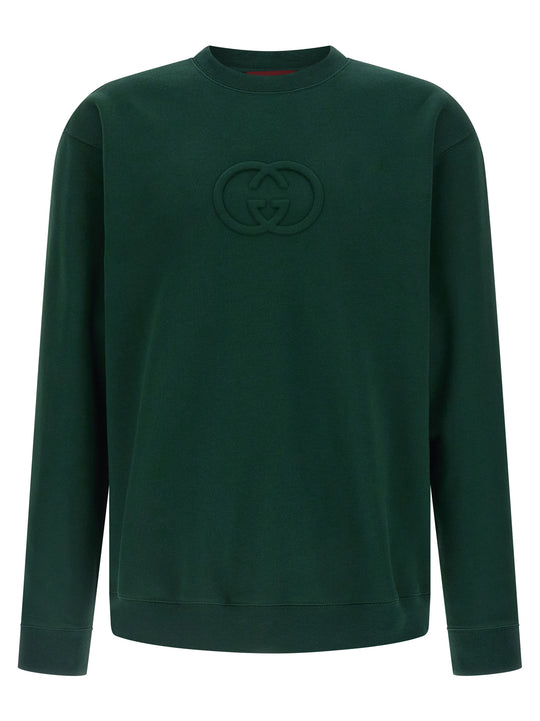 Incrocio Gg Sweatshirt Green