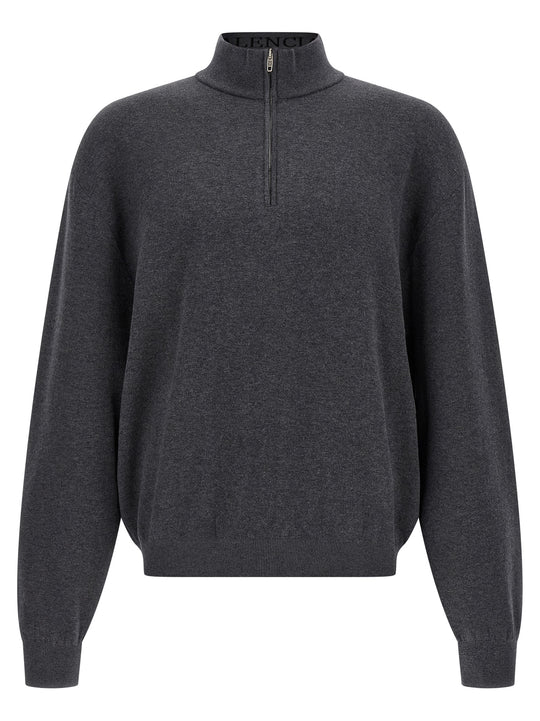 Half Zip Sweater Sweaters And Cardigans Gray