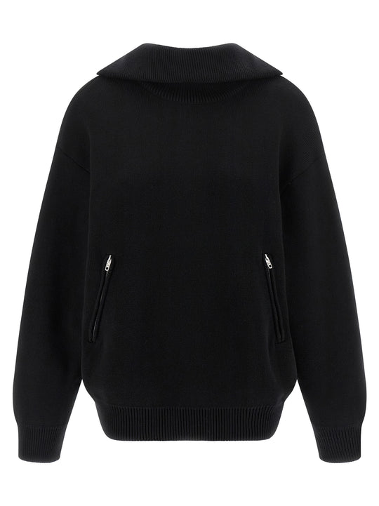 Back-To-Front Sweaters And Cardigans Black
