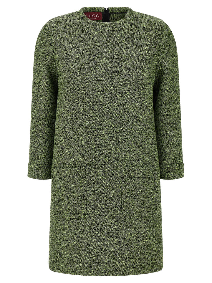Gucci Mouliné Dresses - Green | 65b46a51309a7a813ab2a49f00ea28cd1d4ca308
