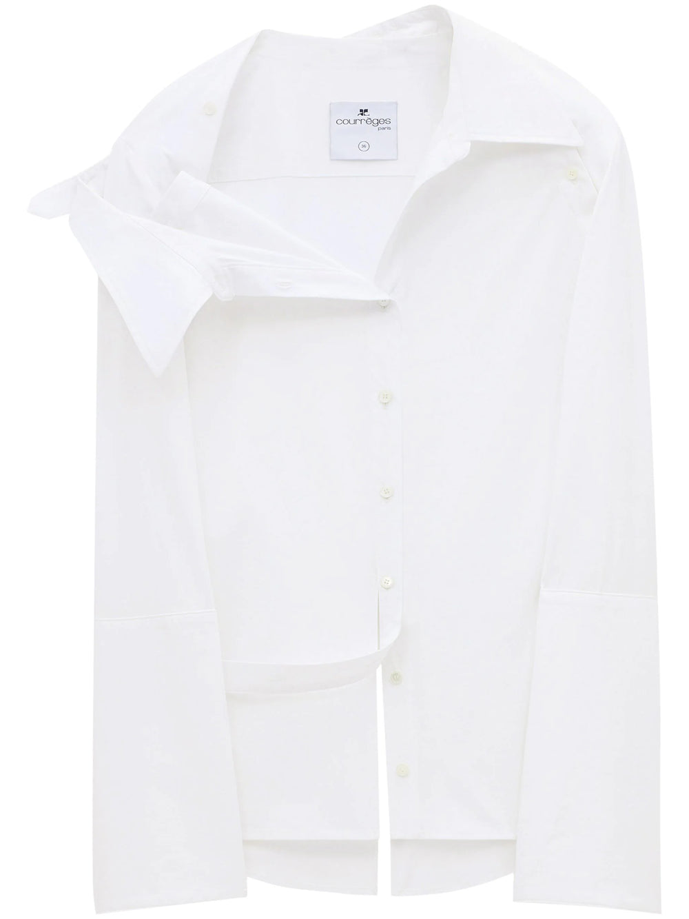 Asymmetric Modular shirt