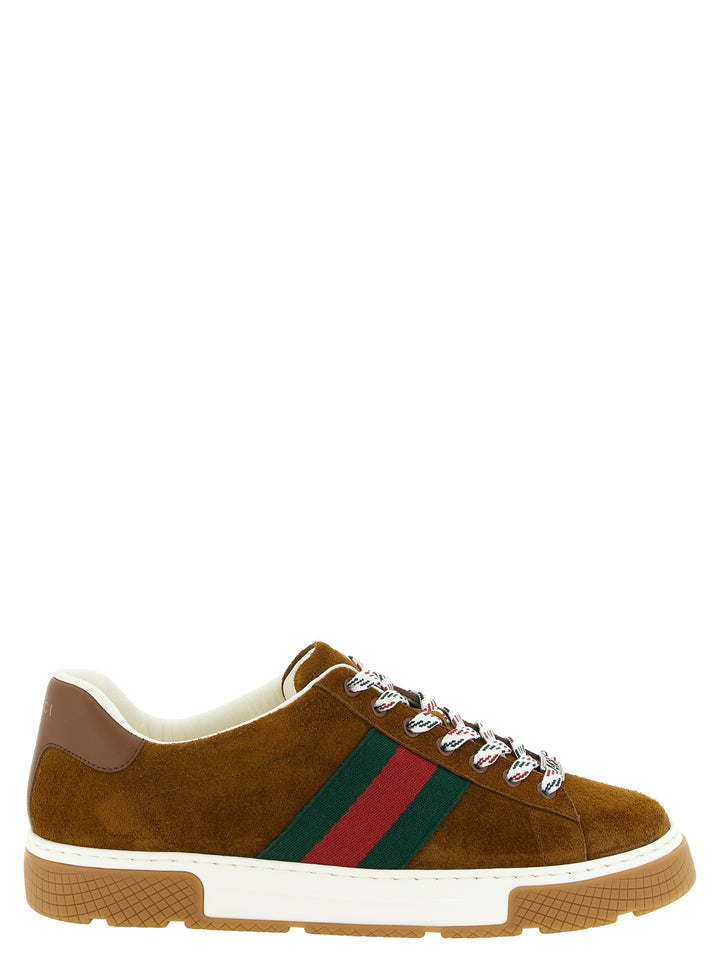 Gucci Gucci Ace Sneakers - Brown | f825e0f029a0170fe1c1f9eaccaa8bd5223436b4
