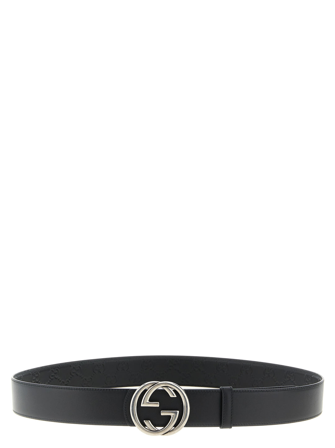 Gucci Incrocio Gg Belts - Black | b498350d68e7e45a08a99c0d569c146c183f9408