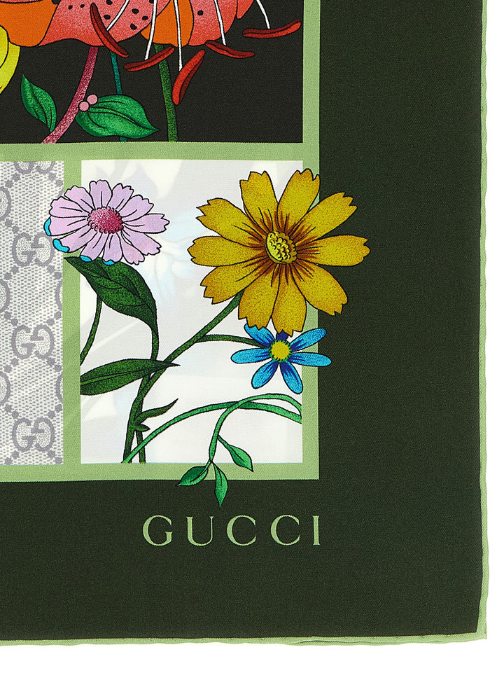 Gucci Flora Scarves and Foulards - Black | f5fee0e65d753553ed0610e9e63d945967f7e790