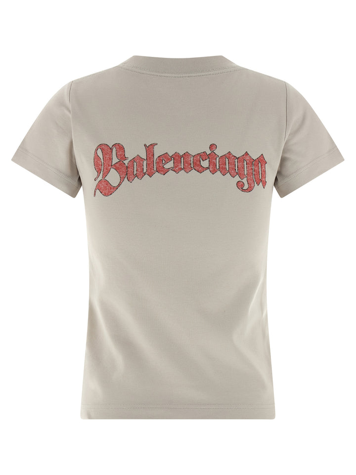 Balenciaga Logo Print T-shirt - Gray | bb1e304ed84552f5d61e29e1a0d6472433379d7f