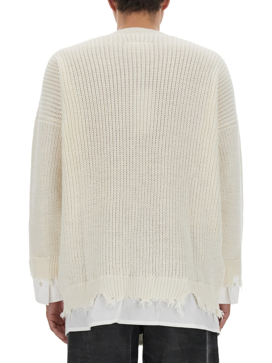 MM6 Maison Margiela Sweaters - White | Wanan Luxury