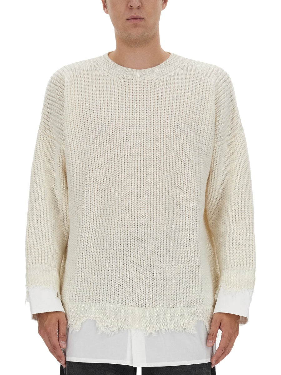MM6 Maison Margiela Sweaters - White | Wanan Luxury