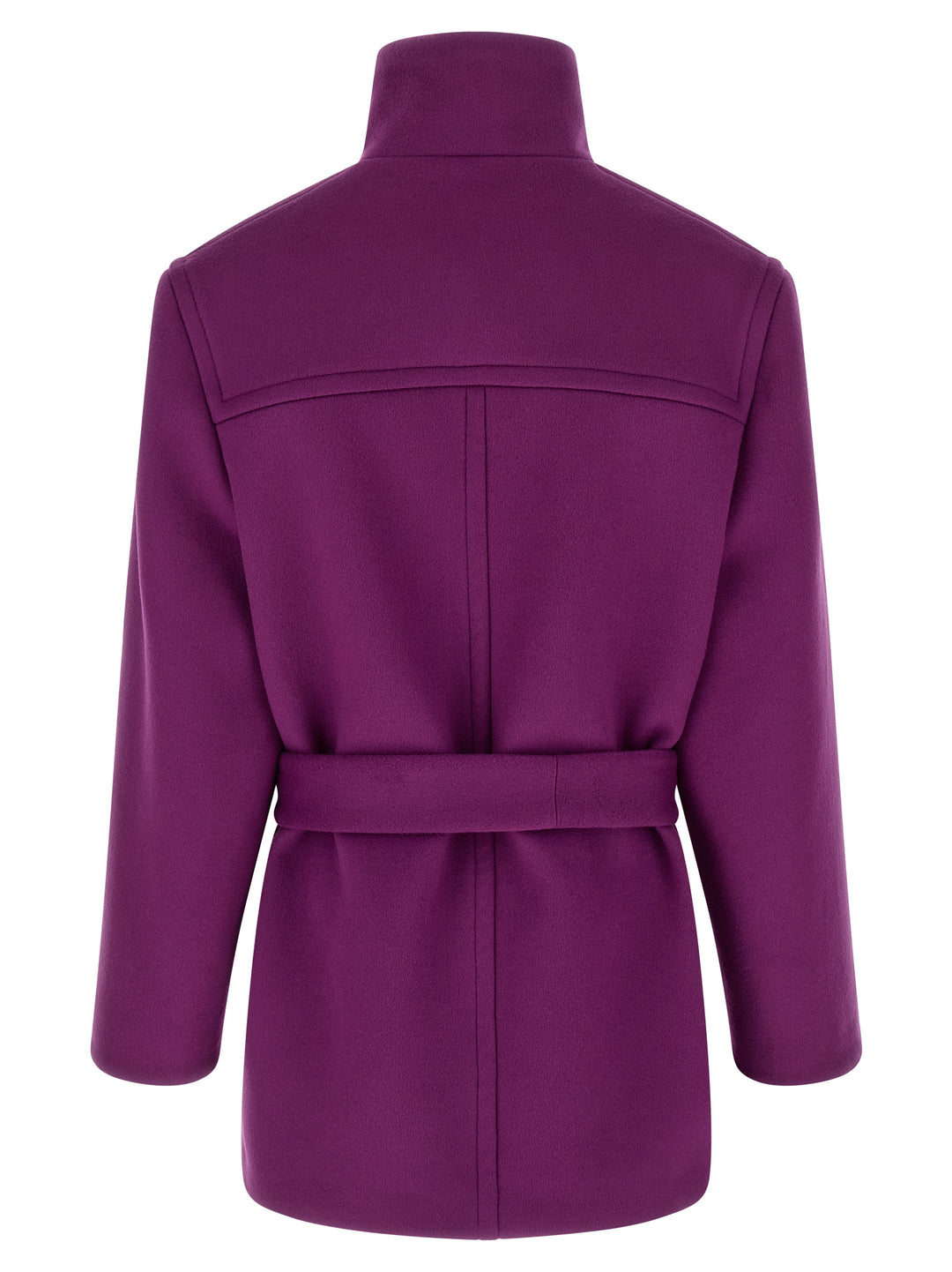 Saint Laurent Double-Face Wool Coat Coats and Trench Coats - Purple | c89bff79cb7091ef9c8c38b71c3d4fb4cbd7c4bb