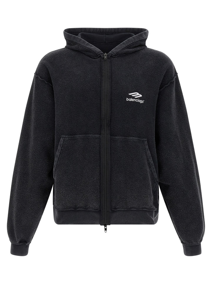 Balenciaga Inside-Out 3b Sports Icon Sweatshirt - Black | 1a46820b402665c38d7ac59f7cb8bce34eb32fae