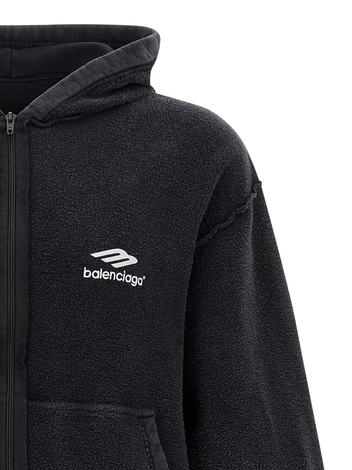 Balenciaga Inside-Out 3b Sports Icon Sweatshirt - Black | f84fc67fa73af4583397156d91dadf2d770d8e0e