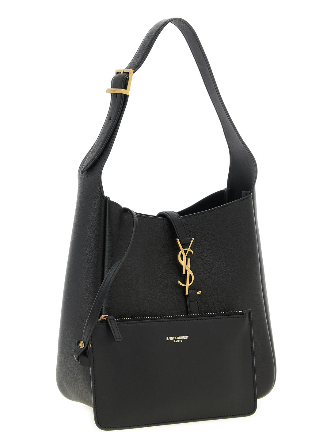 Saint Laurent Le 5 À 7 Shoulder Bags - Black | 2450c55b29e57a7215d1e44279ea067bbb7576fb