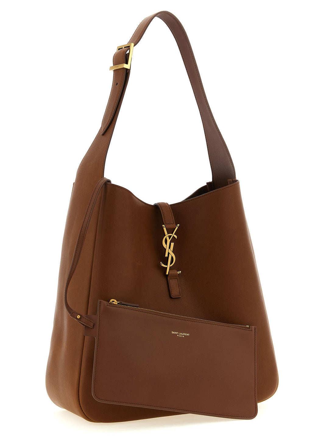 Saint Laurent Le 5 À 7 Shoulder Bags - Brown | 64b284885e584f9435afe69047801ea0551445df