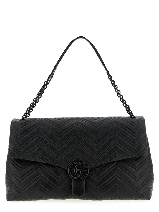 Gg Marmont Shoulder Bags Black