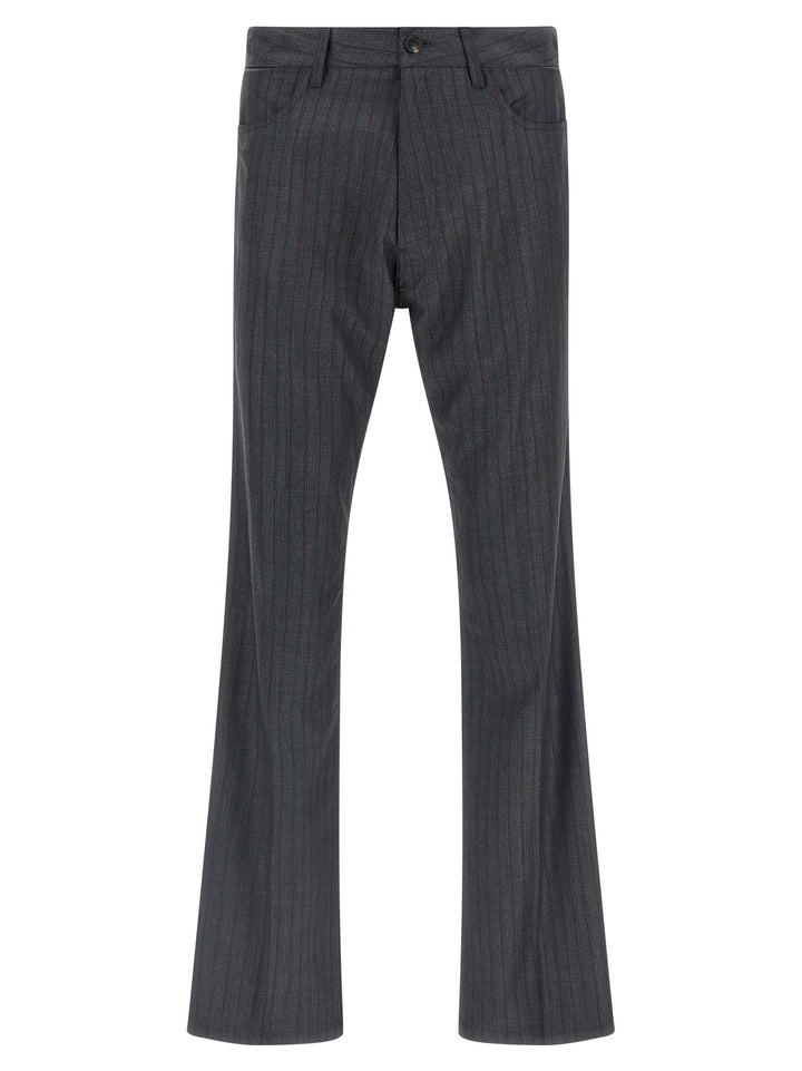 Balenciaga Pinstripe Pants - Gray | f337471a474b983e9391cbcd92ab87527c1d4c3d