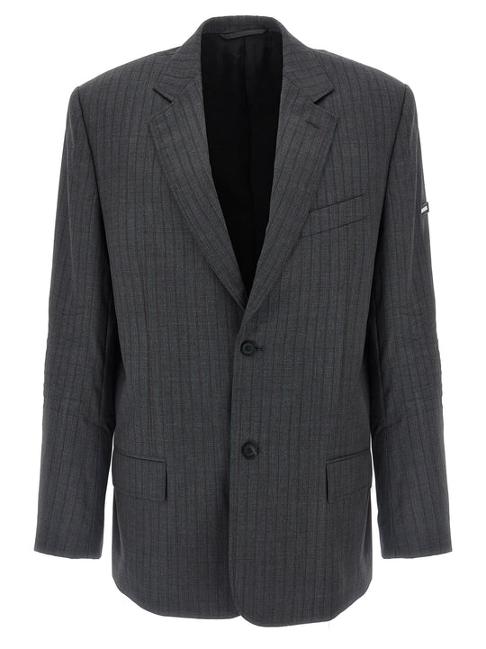 Wool Blazer Gray