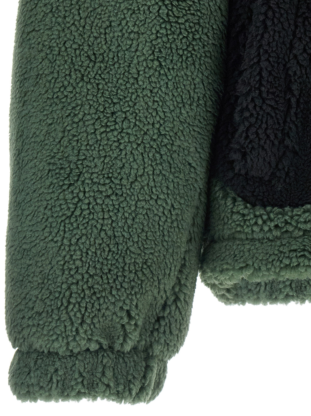 Balenciaga Sherpa Jacket Puffer Jackets - Green | 391a2eb73f20996e3a0149452a8fff83ee42c9c0