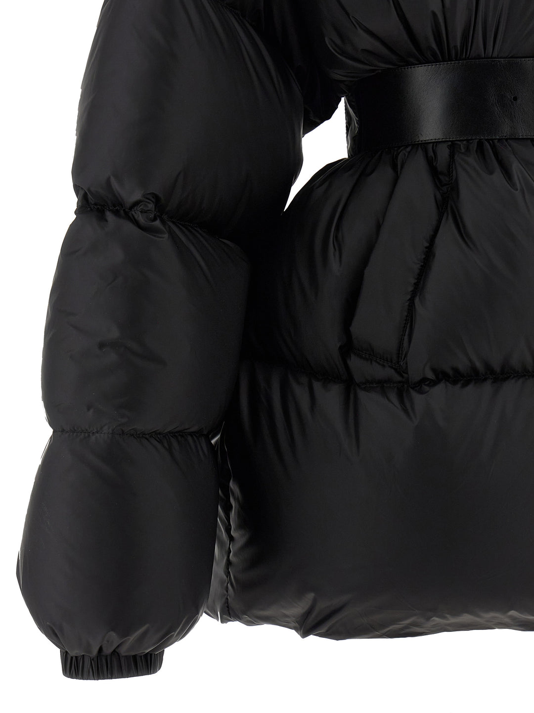 Balenciaga Hourglass Puffer Jackets - Black | b75a54b4f39eb651705c05a828518b8d3ce0cd2a
