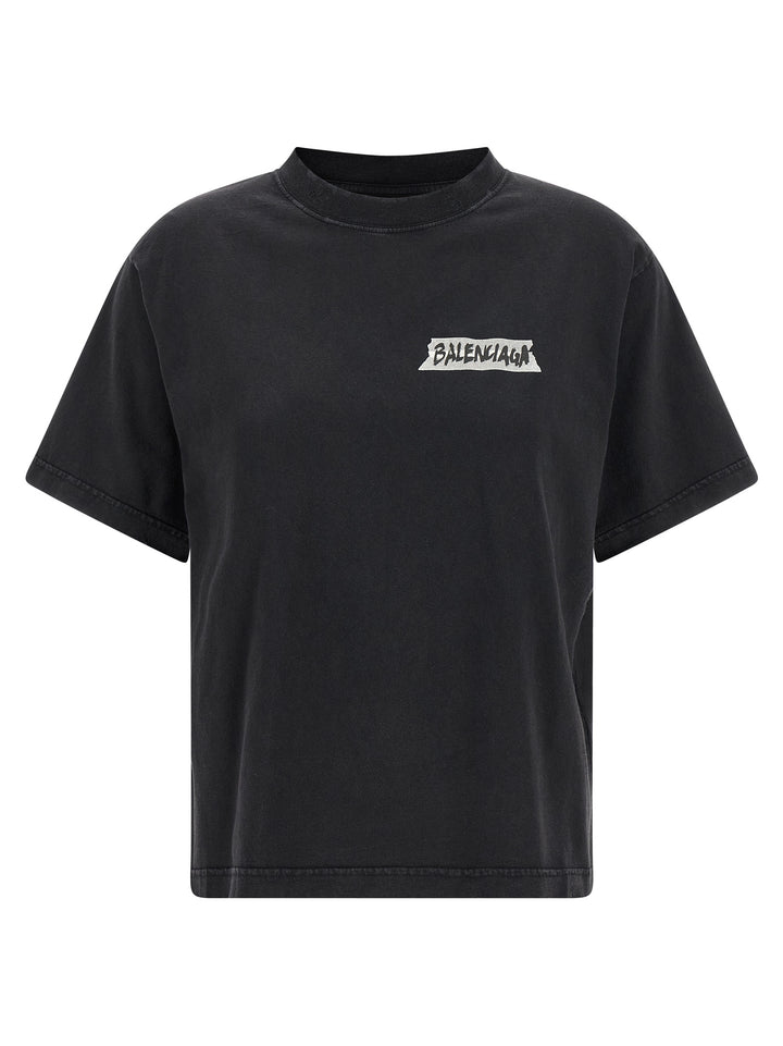 Balenciaga Masking Tape T-shirt - Black | 65afd1544345777c0167af24057efbc73e91bb1d