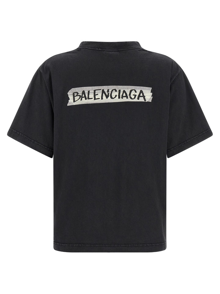 Balenciaga Masking Tape T-shirt - Black | 00ae4b9b05ec1990ece32e3c10027f3a5b7bb90b