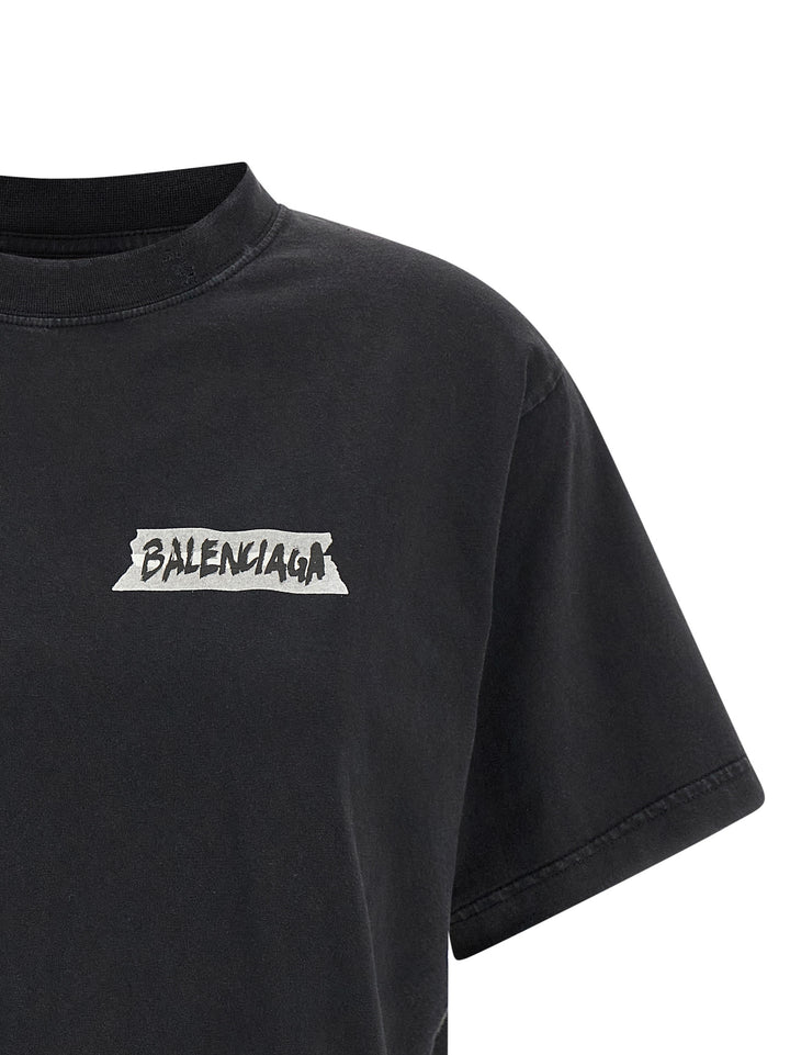 Balenciaga Masking Tape T-shirt - Black | dba92450b1eb87c0d3d4c4687cd3f9d31a316e9f