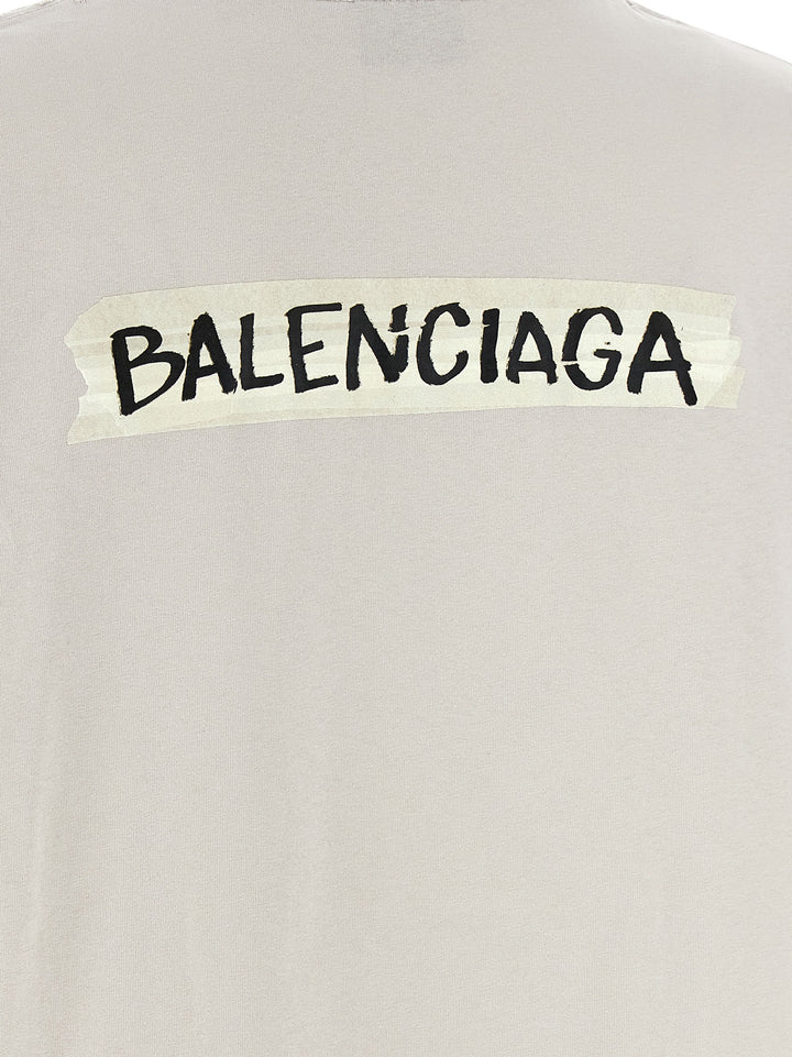 Balenciaga Masking Tape T-shirt - Gray | 4b96a9d78a53d728fe916ddb5ff55dc4941a6d78
