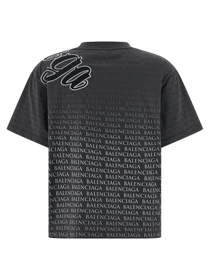 Balenciaga Cursive T-shirt - Black | 1aca6cc25e9c3c7a8a32397ff0a80bf57c7bf5ed