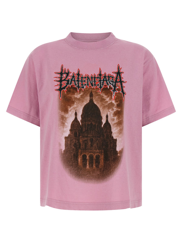 Balenciaga Sacré CœUr T-Shirt Pink