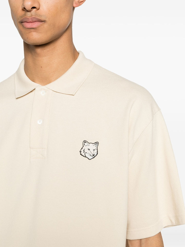 Fox motif polo shirt