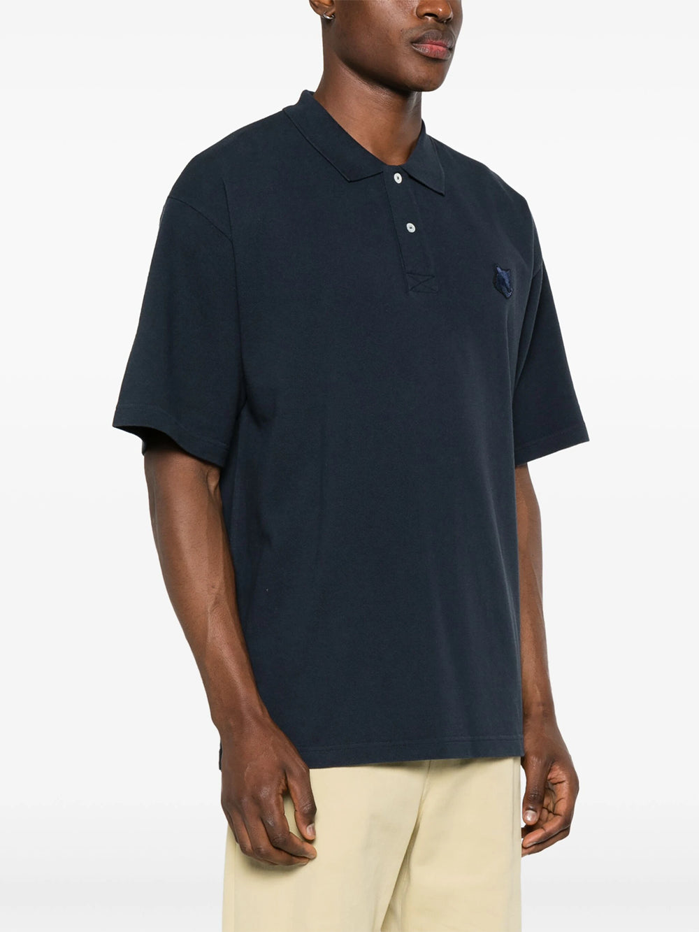 Polo shirt with Fox patch