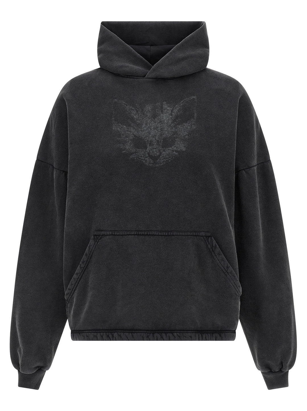 Balenciaga Cropped Hoodie Sweatshirt - Black | 2b610b5751cc44839e1c102abb151dbef06ae643