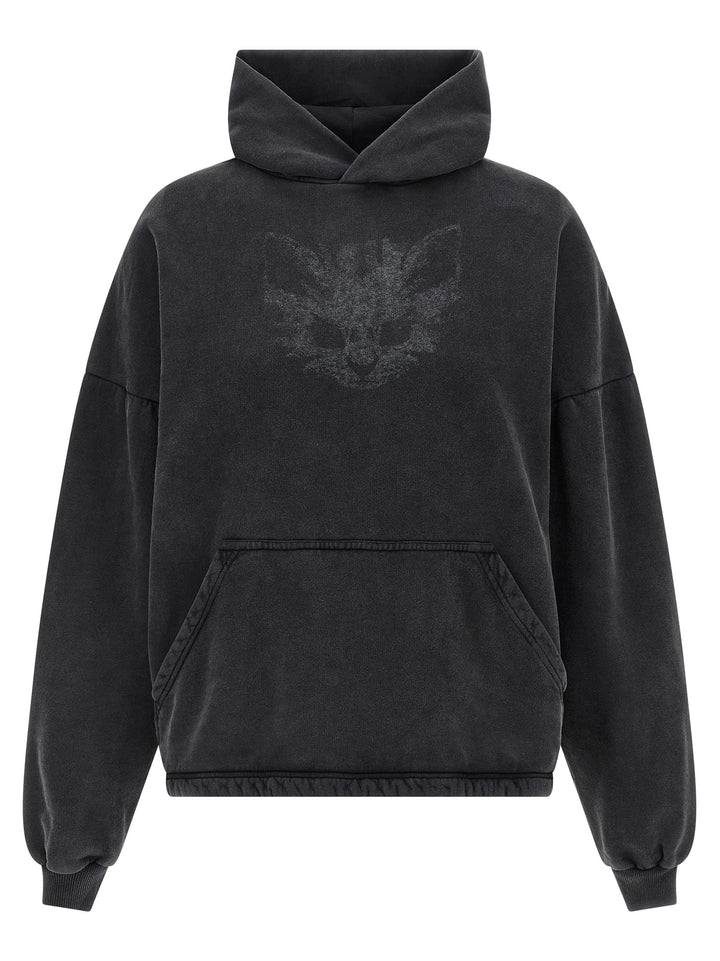 Balenciaga Cropped Hoodie Sweatshirt - Black | 2b610b5751cc44839e1c102abb151dbef06ae643