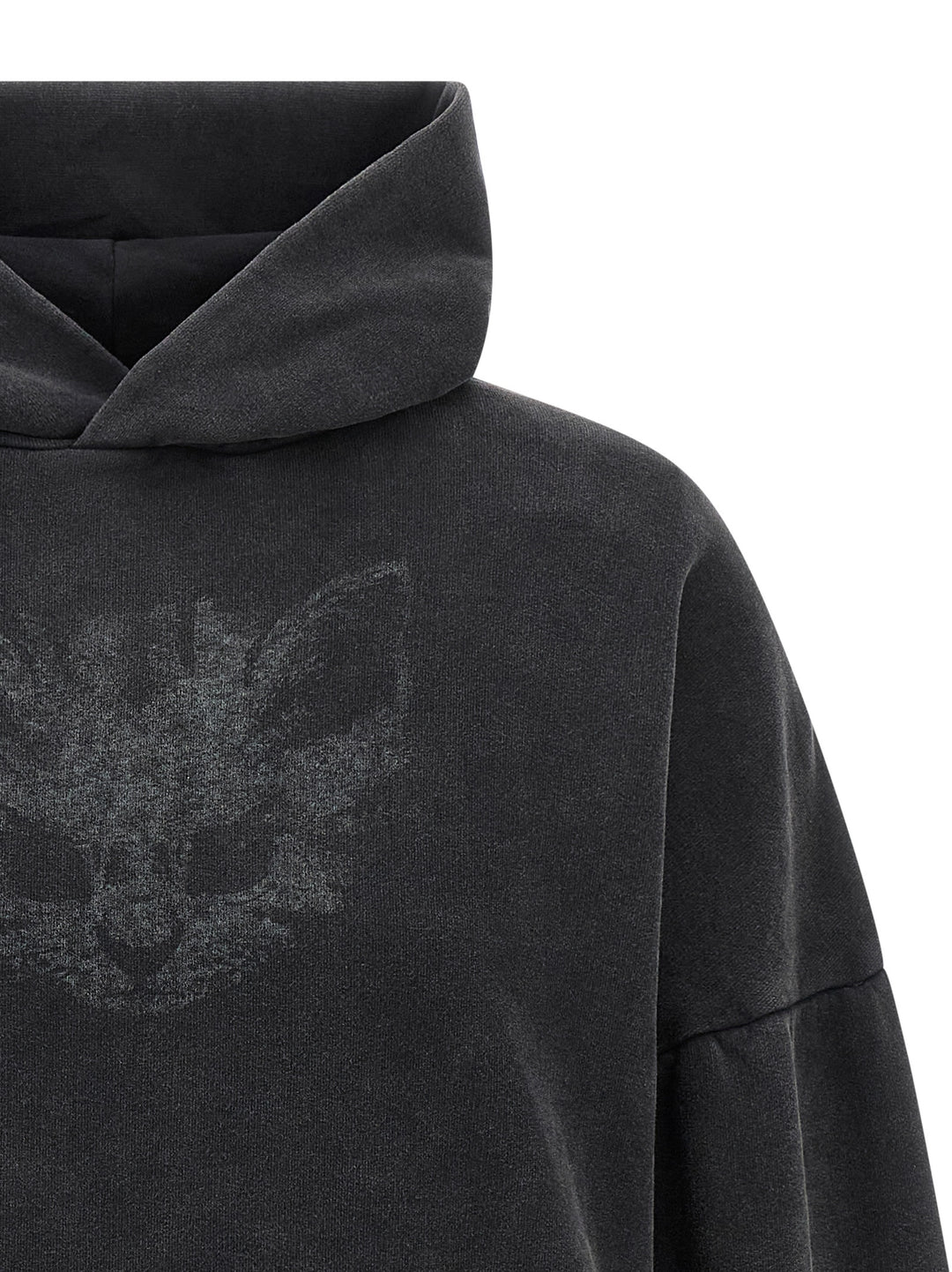 Balenciaga Cropped Hoodie Sweatshirt - Black | cd45dc87f0bc396d91bee1a6bfcb8f465f7d2da2