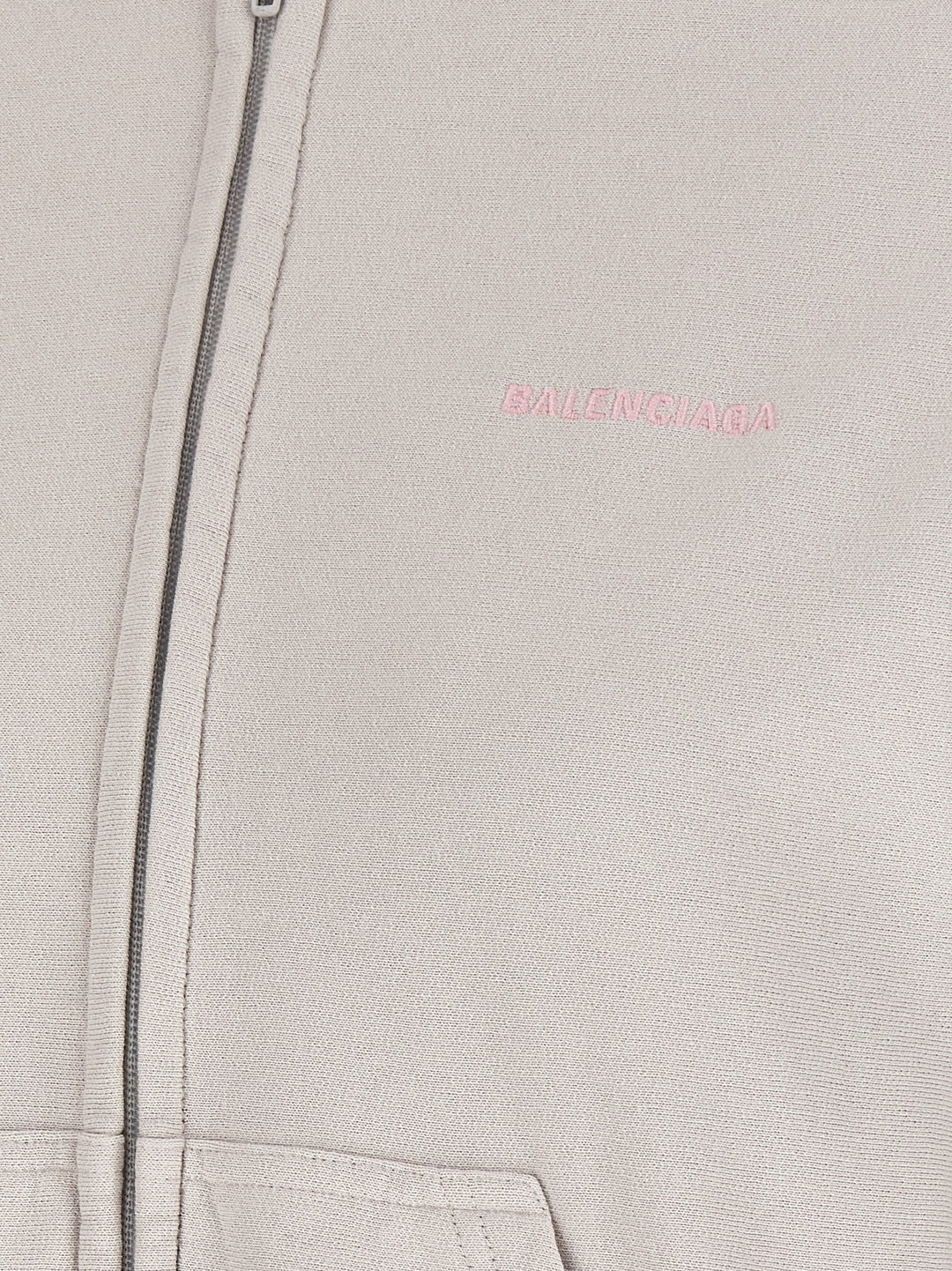 Balenciaga Logo Embroidery Hoodie Sweatshirt - Gray | 87be0c252f6adf73f911f5c4682dee004532b132