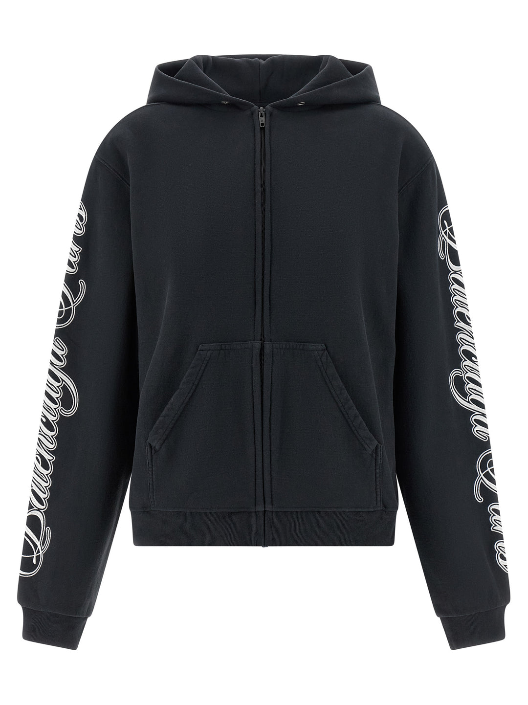 Balenciaga Cursive Sweatshirt - Black | 810573402e148ce1fbc63cc9031888f42fa70a37