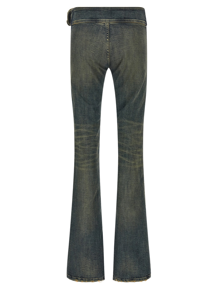 Balenciaga Bootcut Buckle Jeans - Blue | b4aced0e731b8fe1e21f28ce72ccc3c0481f98b5