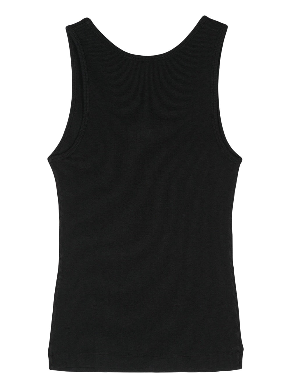 Ribbed tank top with fox motif