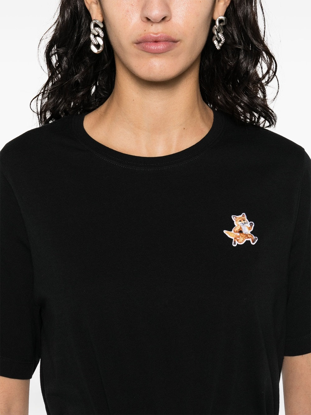 Maison Kitsuné T-shirt with Speedy Fox application Women - Wanan Luxury