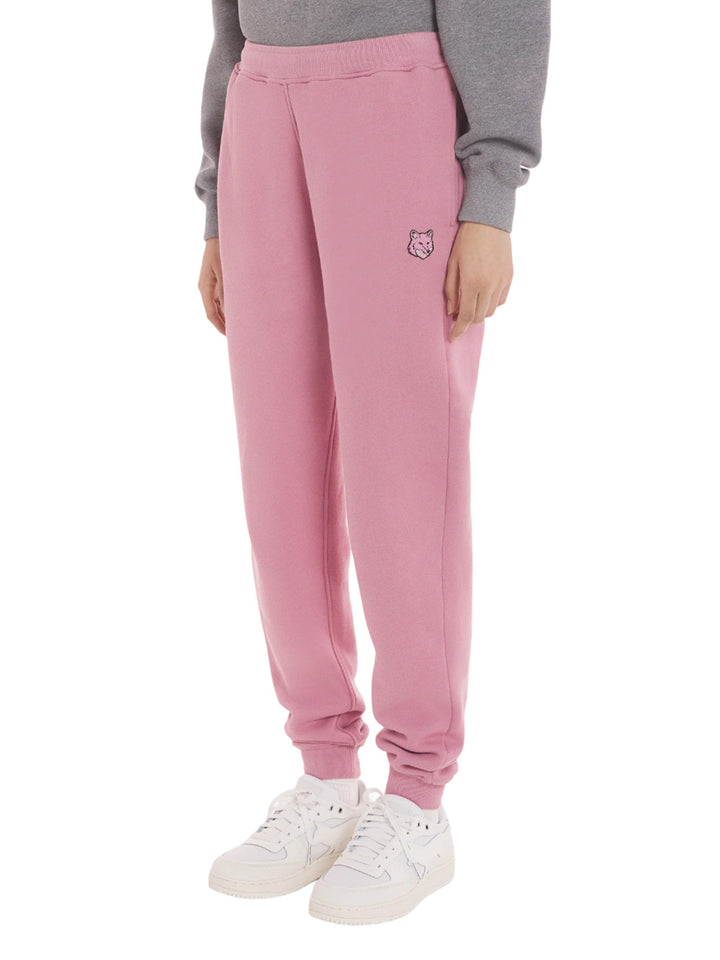 Bold fox head patch regular jog pants