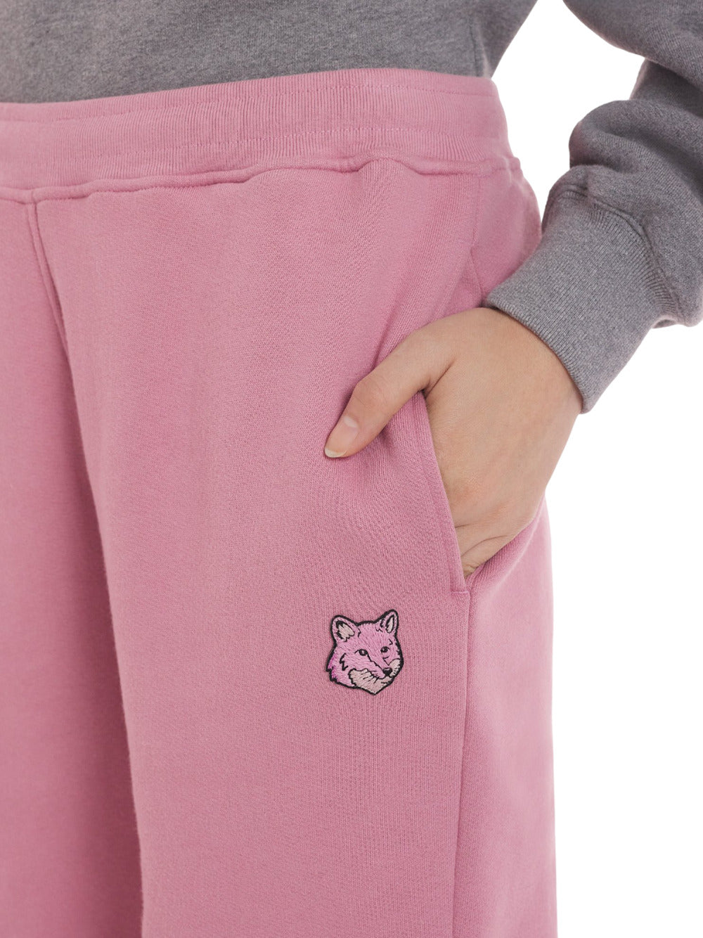 Bold fox head patch regular jog pants