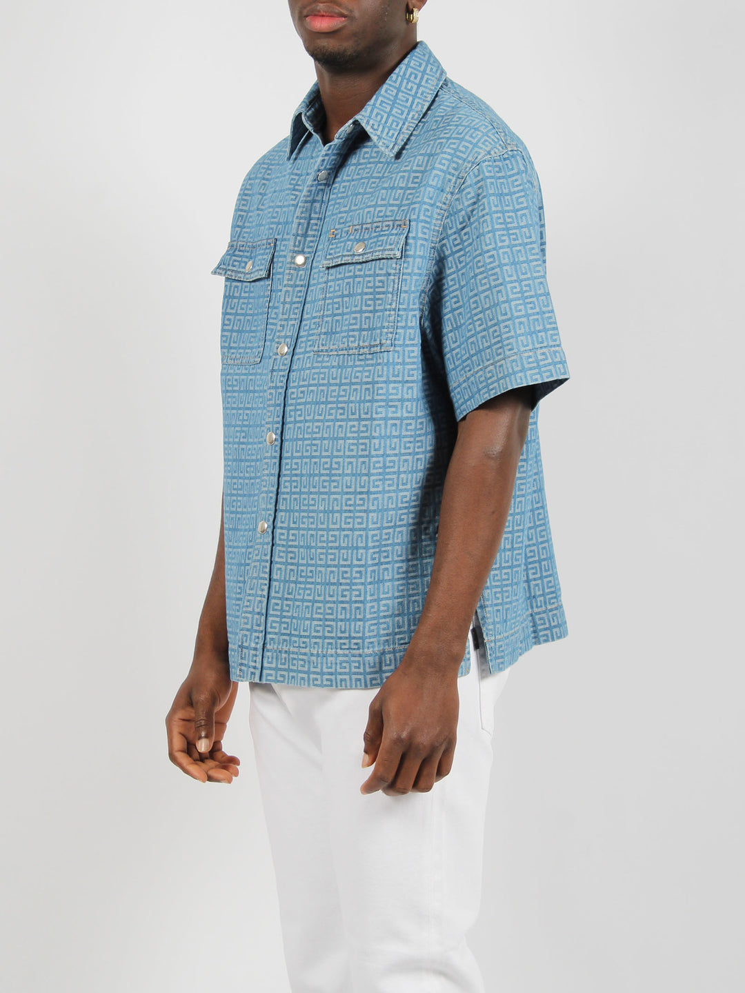 Short sleeve 4g denim shirt