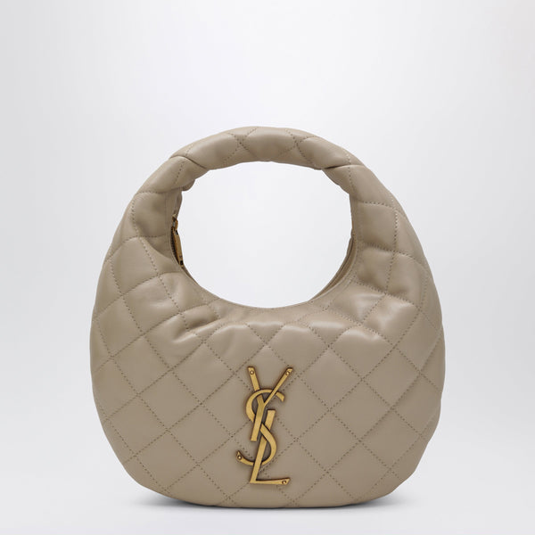 Beige Icarino Bag In Quilted Nappa Leather