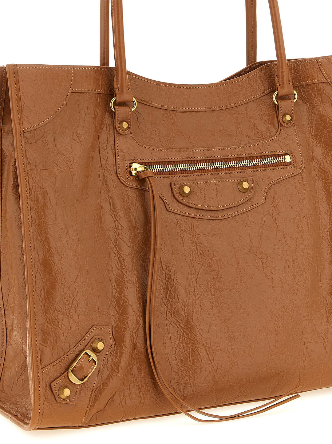 Balenciaga Tote Le City M Shoulder Bags - Brown | 67a62ed05d817d7da1f4f465d0e76eab9cf1f953